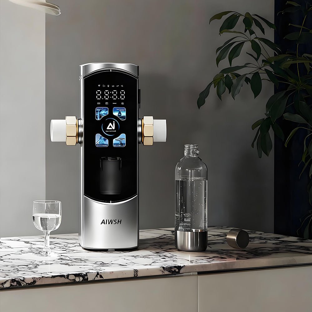 AIWSH AWS - LD02 AI Smart Leak Protection & Pre - Filter All - in - One Machine - Ultrasonic Monitoring, Bionic Filtration, Auto - Cleaning Smart Home - AIWSH