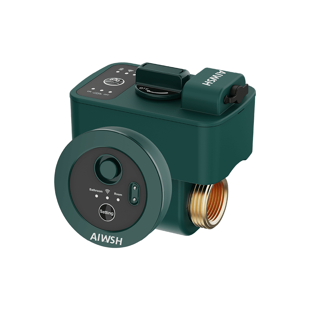 AIWSH AWS - Q20 Pro Smart Water Leak Detector & Automatic Shut - Off Valve with Real - Time Monitoring for Whole - Home Protection Smart Home - AIWSH