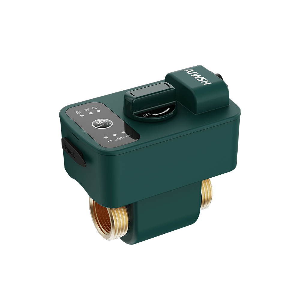 AIWSH AWS - Q20 Smart Leak Protector — Automatic Water Shut - Off Valve with Real - Time Detection for Whole - Home Protection, IP67 Waterproof Smart Home - AIWSH