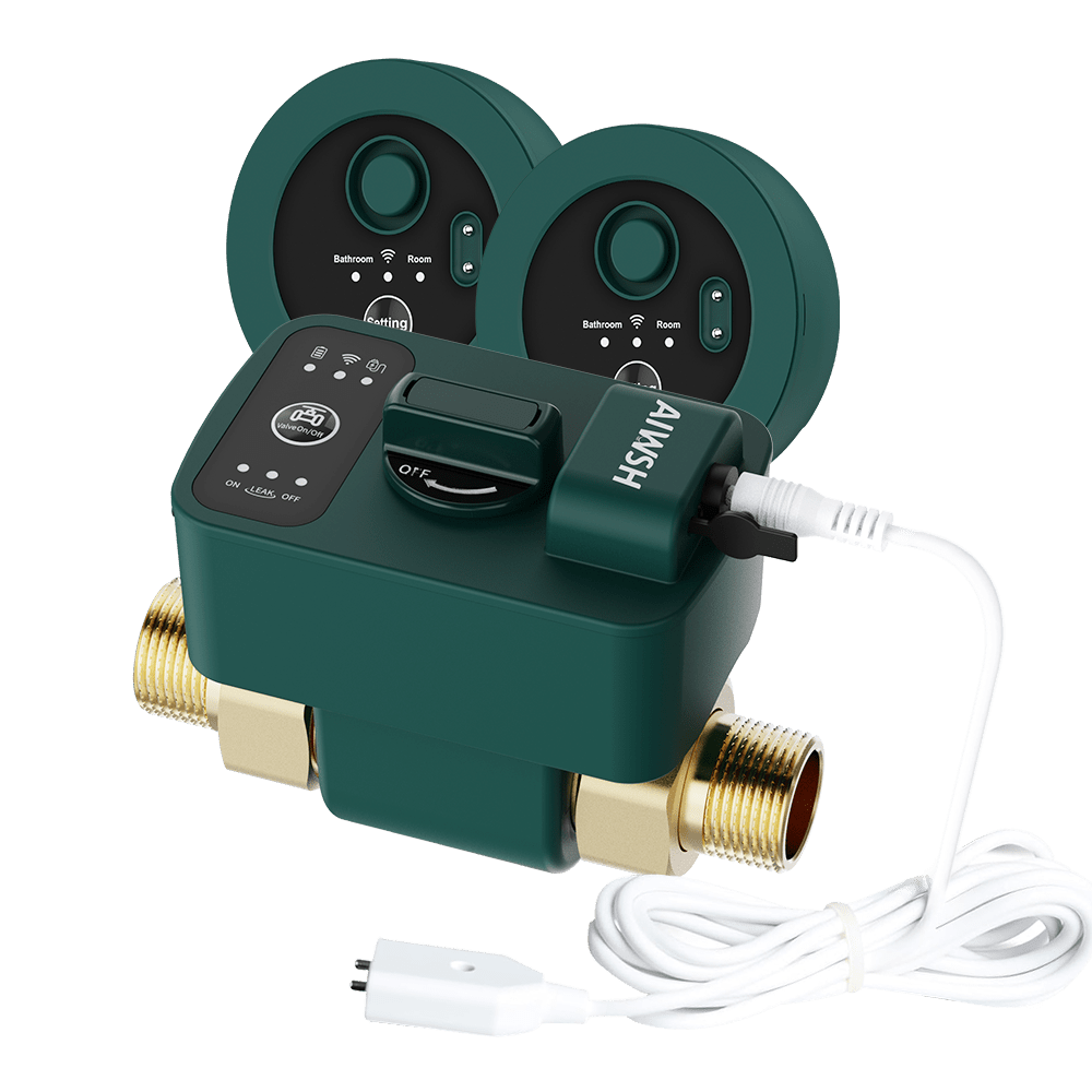 AIWSH AWS - TD10 AI Water Leak Alarm with 24/7 Detection & LPWAN Long - Range Wireless Alerts for Reliable Home Safety Protection Refill - AIWSH