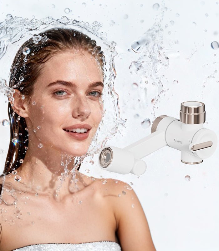 AIWSH TY - W20 Dual - Outlet Microbubble Faucet | 2 Modes for Deep Pore & Oral Care | Skincare & Bathroom Solution Faucet - AIWSH