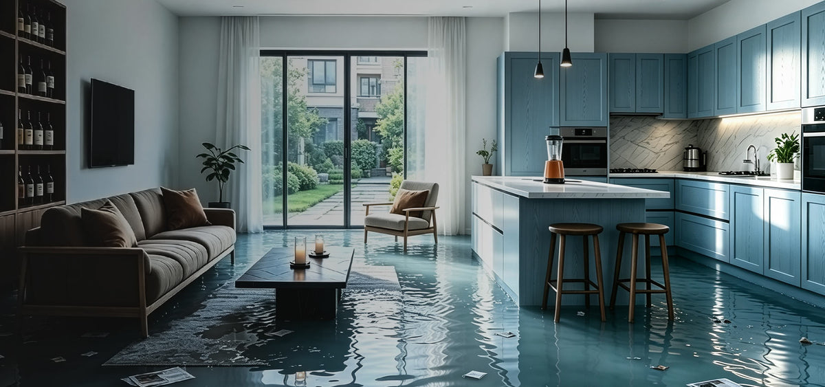 Home flooded by water from a household leak